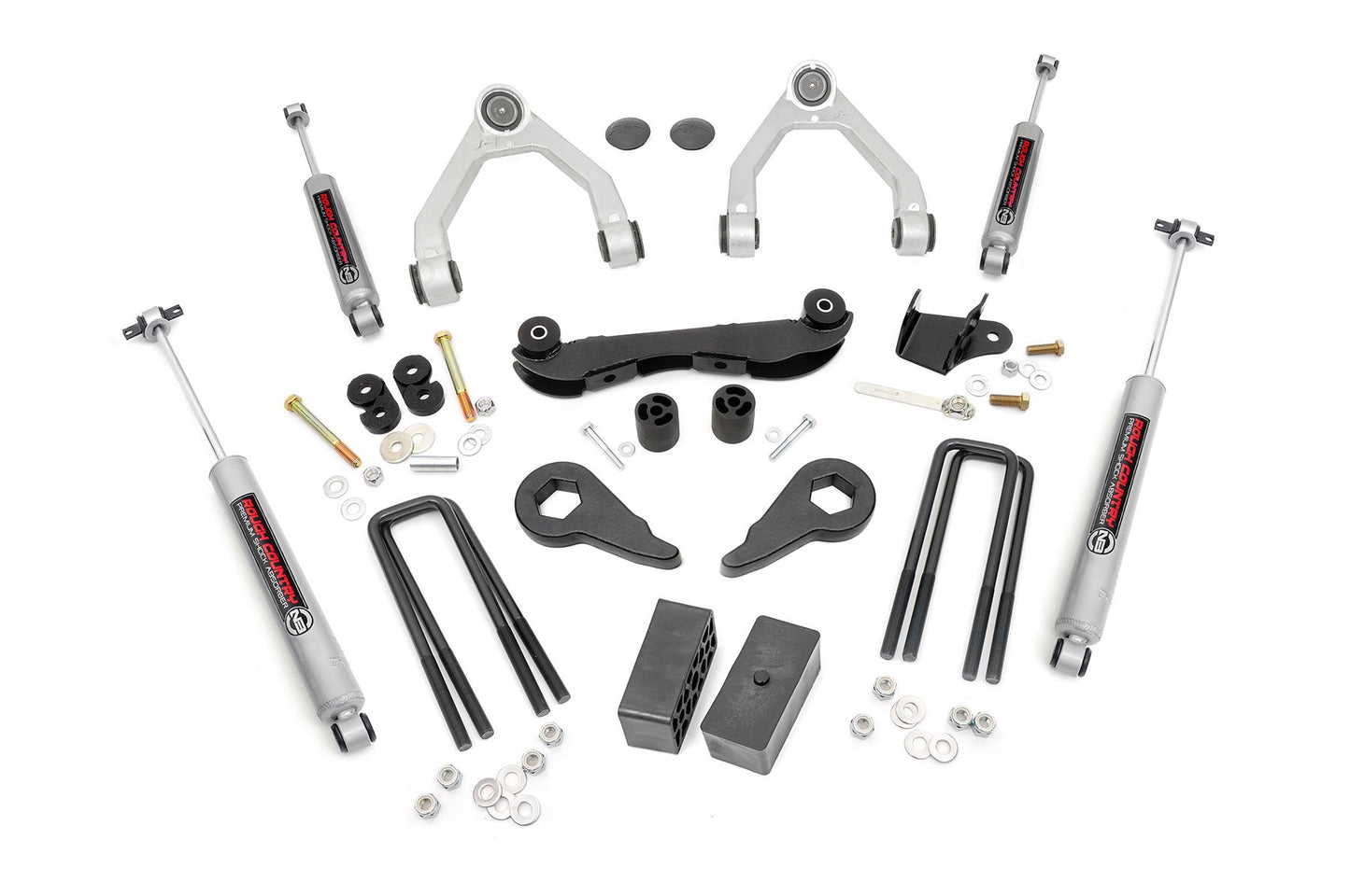 Rough Country 2-3 Inch Lift Kit | Rear Blocks | Chevy/GMC 1500 Truck & SUV 4WD (1988-1999)