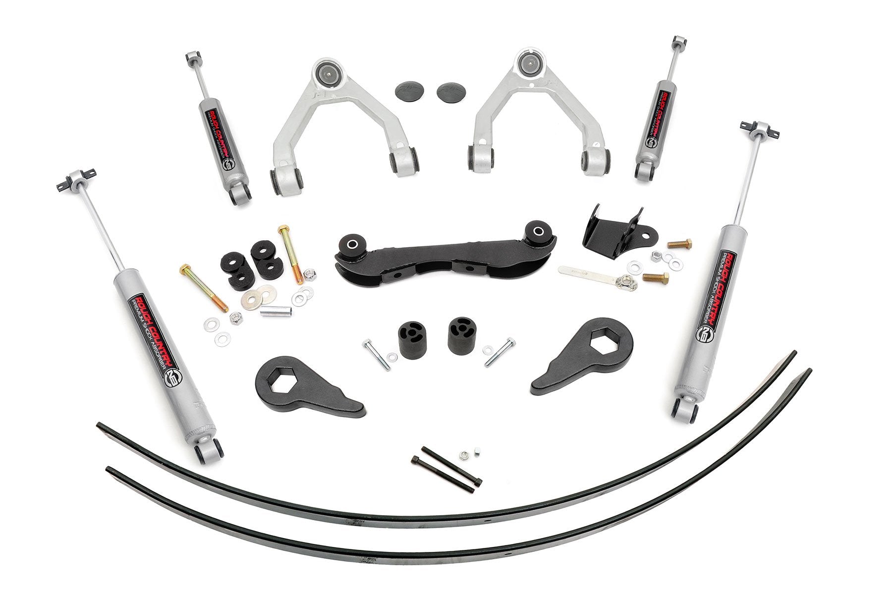 Rough Country 2-3 Inch Lift Kit | Rear AAL | Chevy/GMC 1500 Truck & SUV 4WD (1988-1999)