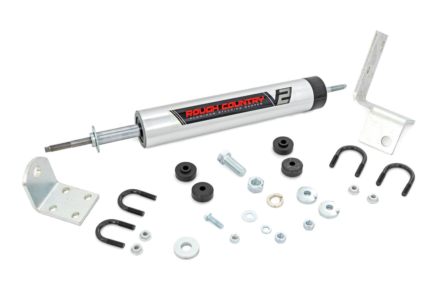 Rough Country V2 Steering Stabilizer | 0-3 Inch Lift | Chevy/GMC Sierra 1500/Silverado 1500/Tahoe/Yukon (92-06)