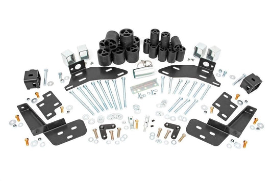 Rough Country Body Lift Bumper Brackets | FR & RR | 3 Inch Lift | Chevy C1500/K1500 Truck (88-94)