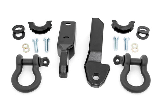 Rough Country Tow Hook to Shackle Bracket | D-Ring Combo | Chevy/GMC 1500 Truck & SUV (88-99)