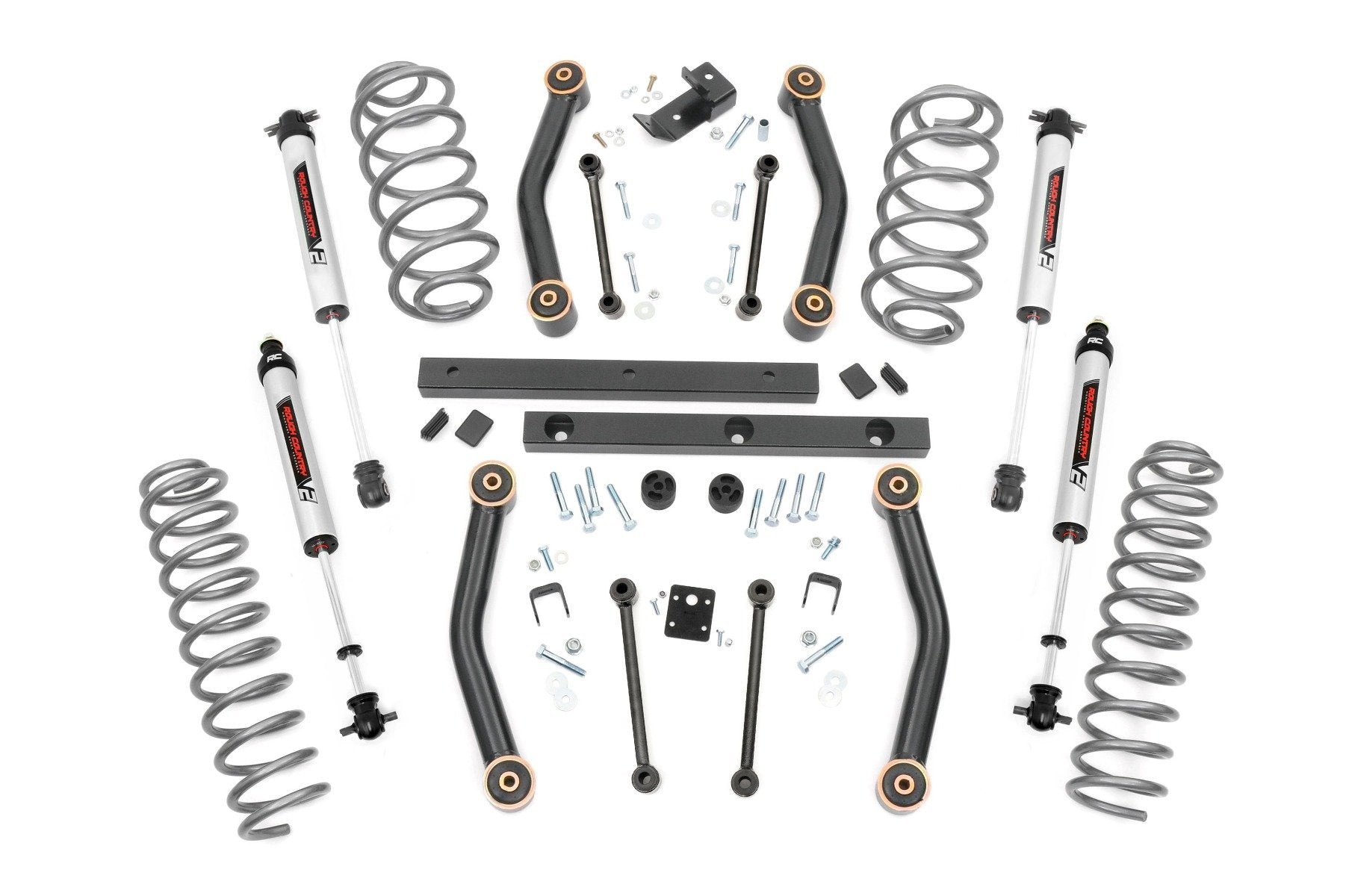 Rough Country 4 Inch Lift Kit | V2 | Jeep Wrangler TJ (03-06)/Wrangler Unlimited (04-06)