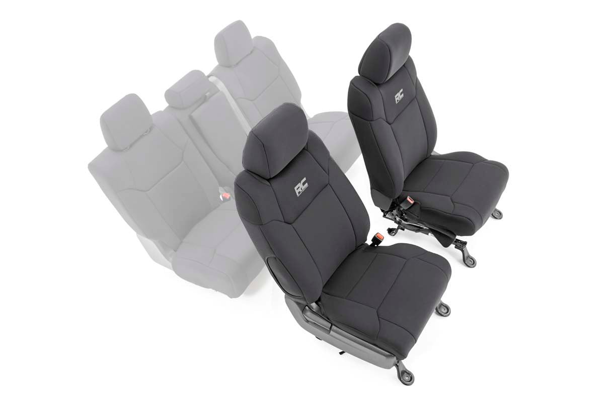 Rough Country Seat Covers | Front W/ Console Cover | Toyota Tundra 2WD/4WD (2014-2021)
