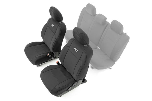 Rough Country Seat Covers | Front | Double Cab | Toyota Tacoma 2WD/4WD (2016-2023)