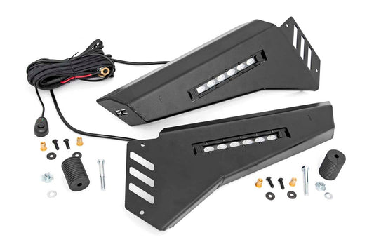 Rough Country Bumper Wings | No Stinger | 6" Led Combo | Honda Pioneer 1000