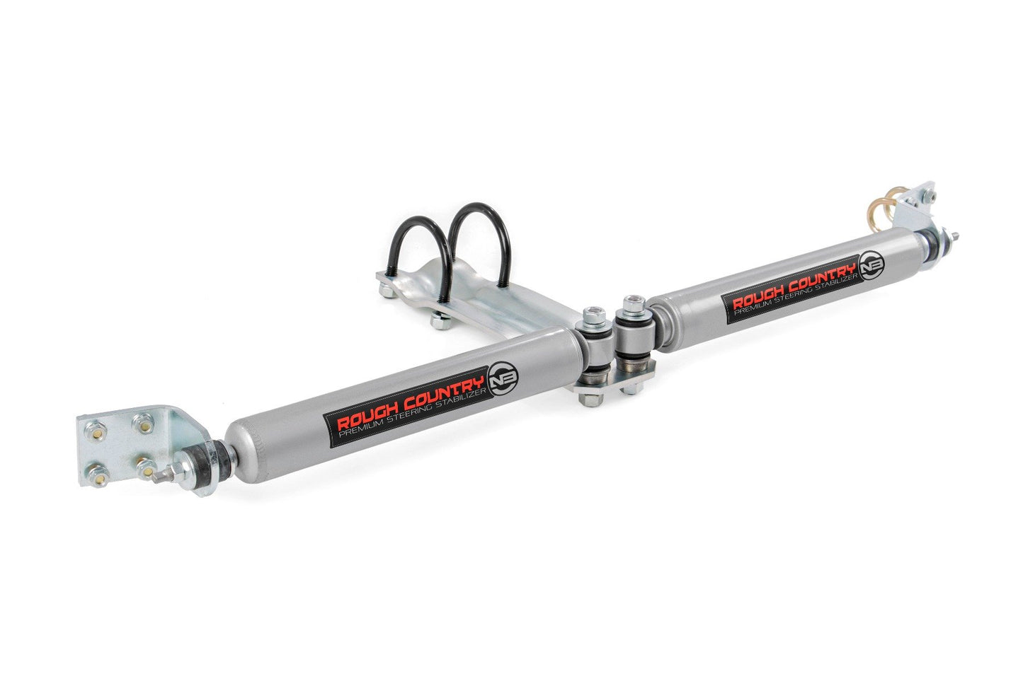 Rough Country N3 Steering Stabilizer | Dual | 2-8 Inch Lift | Ram 1500 4WD (1994-1999)
