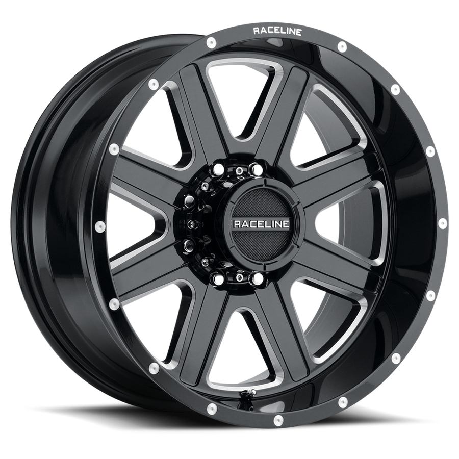 Raceline 940 Hostage wheel Gloss Black & Milled