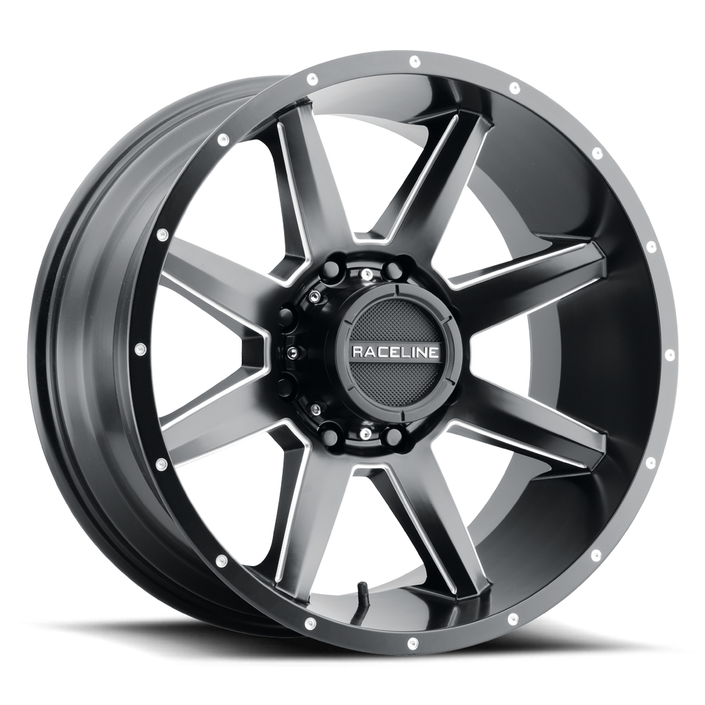 Raceline 954 Stryker wheel Satin Black Milled