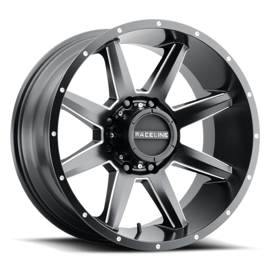 Raceline 954 Stryker wheel Satin Black Milled
