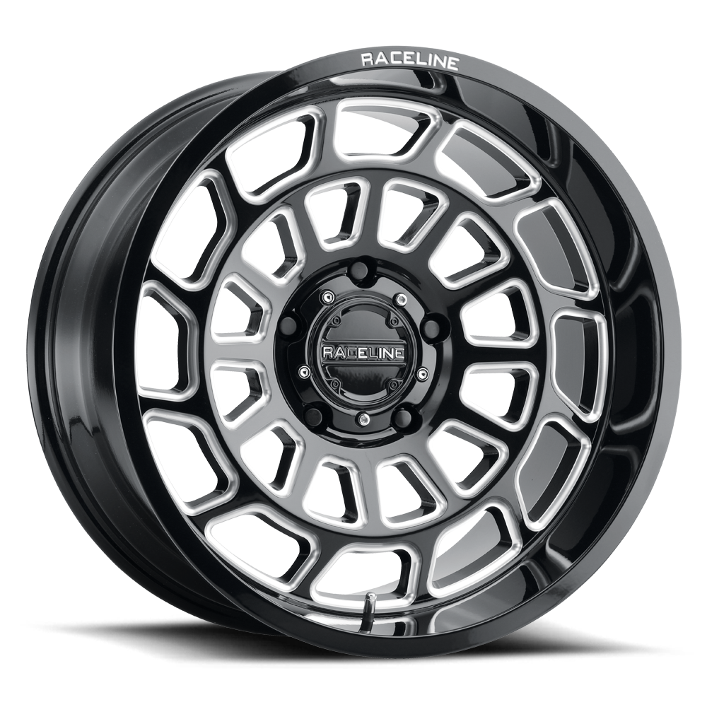 Raceline 955 Warp wheel Gloss Black Machined Face