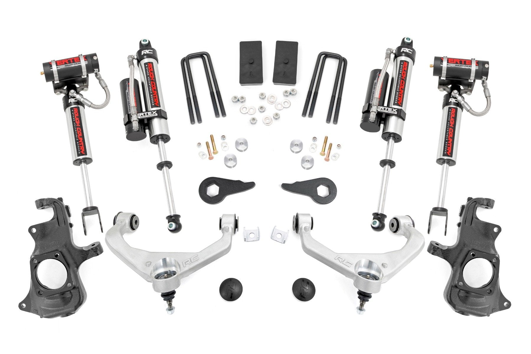 Rough Country 3.5 Inch Lift Kit | Knuckle | Vertex | w/ Overloads | Chevy/GMC 2500HD/3500HD (11-19)