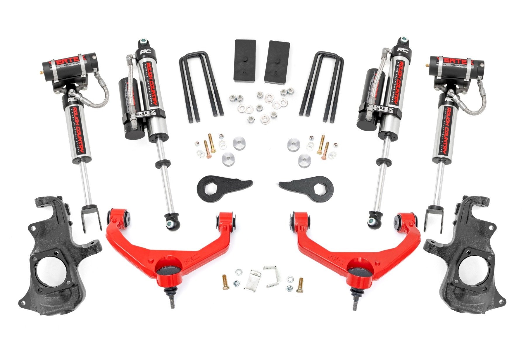 Rough Country 3.5 Inch Lift Kit | Knuckle | Vertex | w/ Overloads | Chevy/GMC 2500HD/3500HD (11-19)