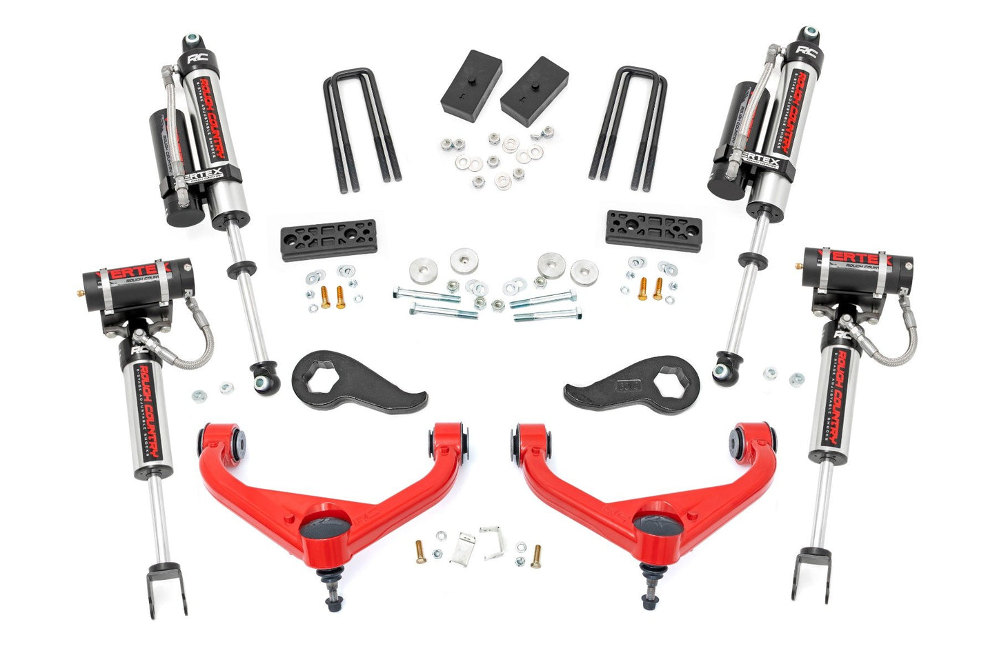 Rough Country 3 Inch Lift Kit | Vertex | w/ Overloads | Chevy/GMC 2500HD/3500HD (20-26)