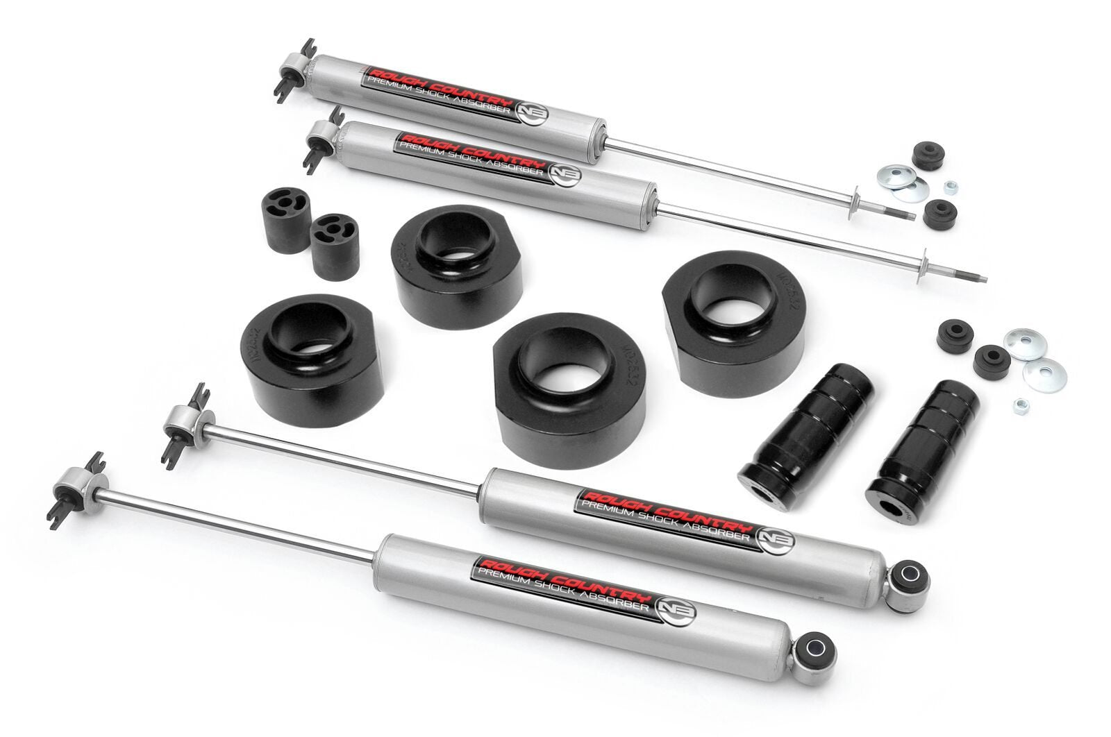 Rough Country 1.5 Inch Lift Kit | N3 | Jeep Wrangler TJ (97-06)/Wrangler Unlimited (04-06)
