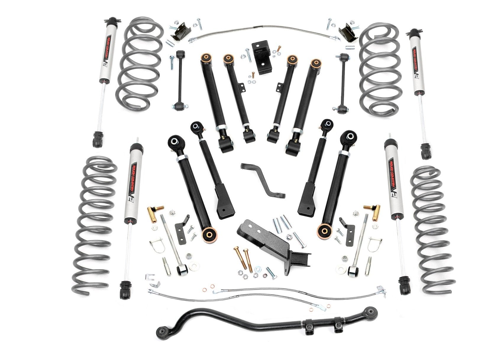 Rough Country 6 Inch Lift Kit | X-Series | V2 | Jeep Wrangler TJ (97-06)/Wrangler Unlimited (04-06)