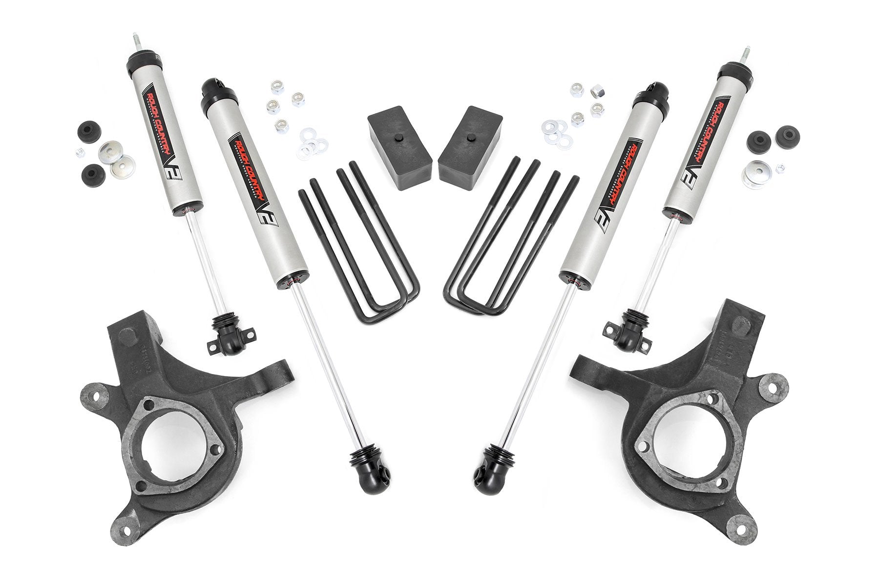 Rough Country 3 inch Lift Kit | V2 | Chevy Silverado & GMC Sierra 1500 2WD (1999-2006 & Classic)
