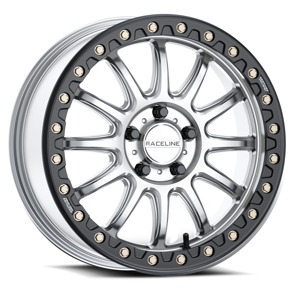 Raceline A14 Alpha wheel Hyper Silver w/ Black Ring