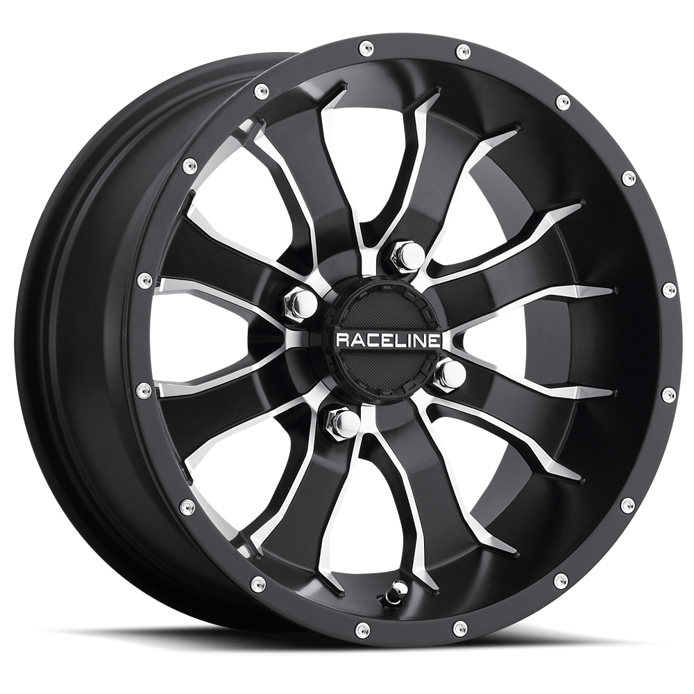 Raceline A77 Mamba wheel Satin Black Machined Face