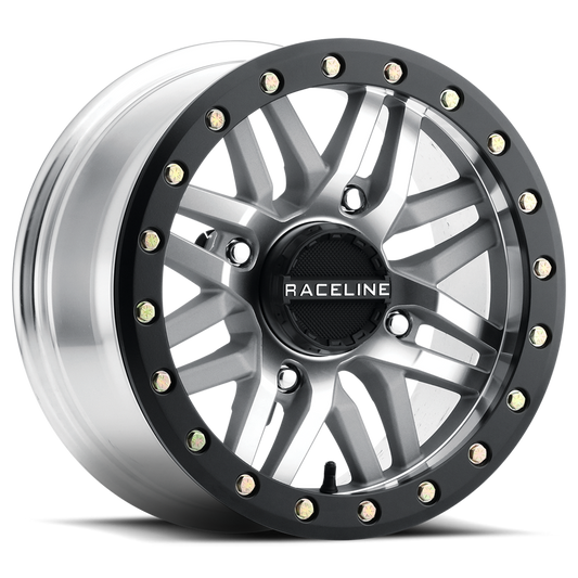 Raceline A91 Ryno wheel Black Machined As Cast