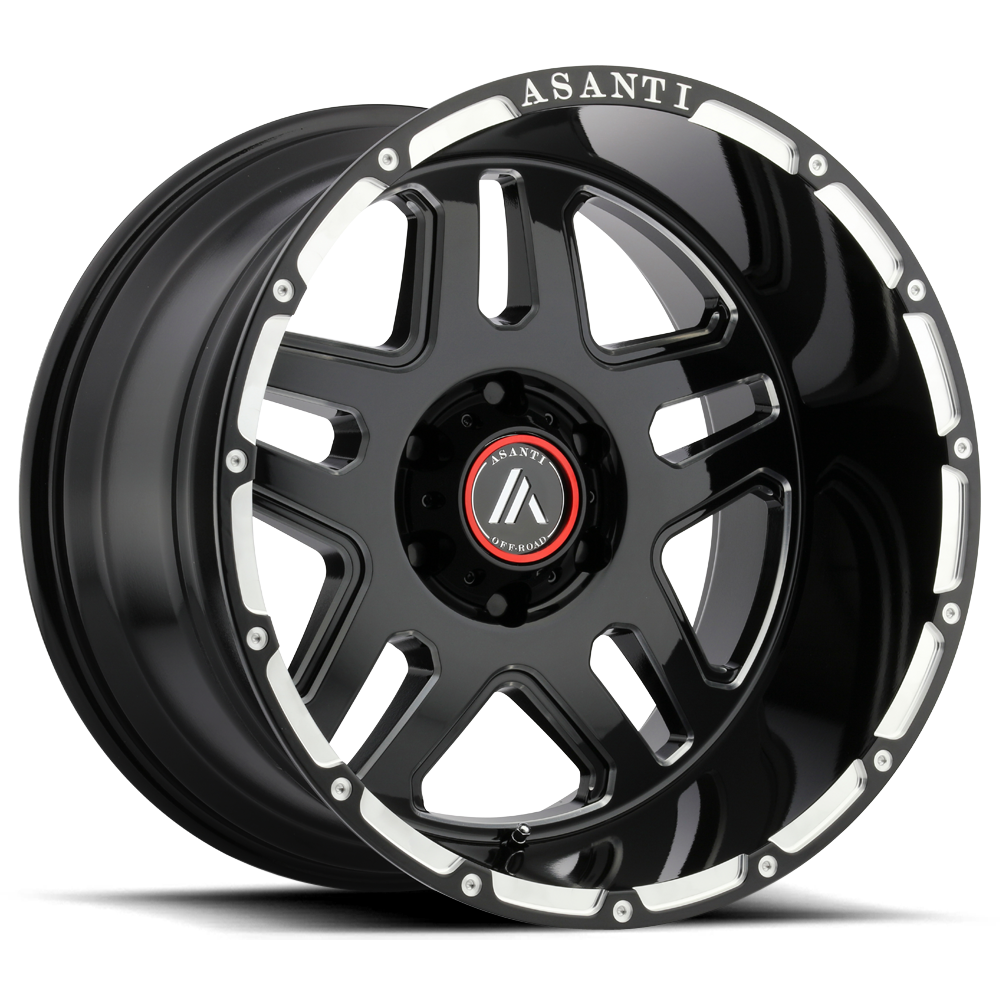 Asanti Off Road AB809 ENFORCER GLOSS BLACK MILLED