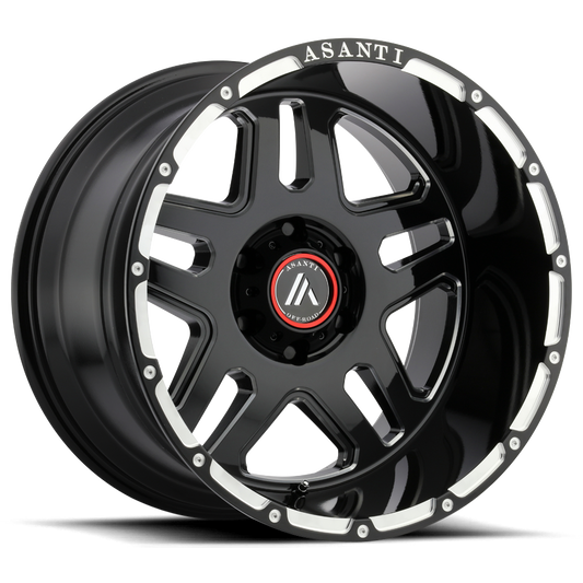 Asanti Off Road AB809 ENFORCER GLOSS BLACK MILLED