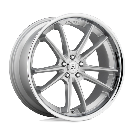 Asanti Black ABL-23 SIGMA BRUSHED SILVER CHROME LIP