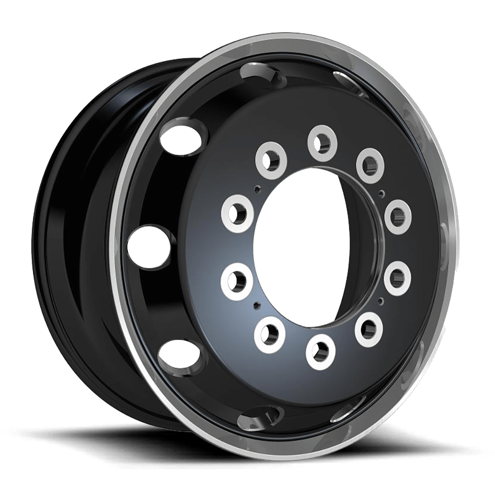 ATX AO404 JOURNEY GLOSSY BLACK WITH POLISHED LIP - FRONT