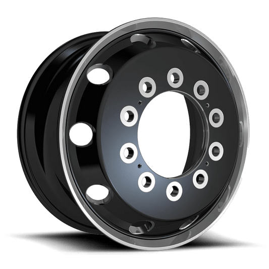 ATX AO404 JOURNEY GLOSSY BLACK WITH POLISHED LIP - FRONT