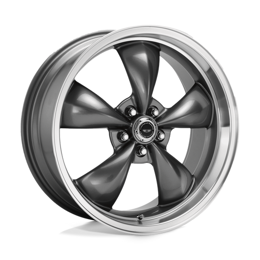 American Racing AR105 TORQ THRUST M ANTHRACITE MACHINED LIP