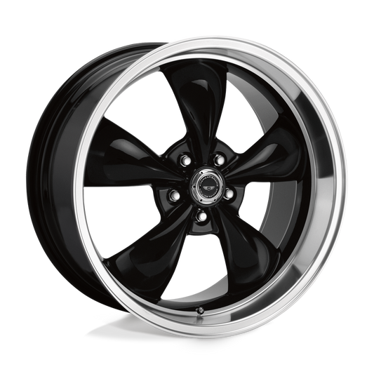 American Racing AR105 TORQ THRUST M GLOSS BLACK MACHINED LIP