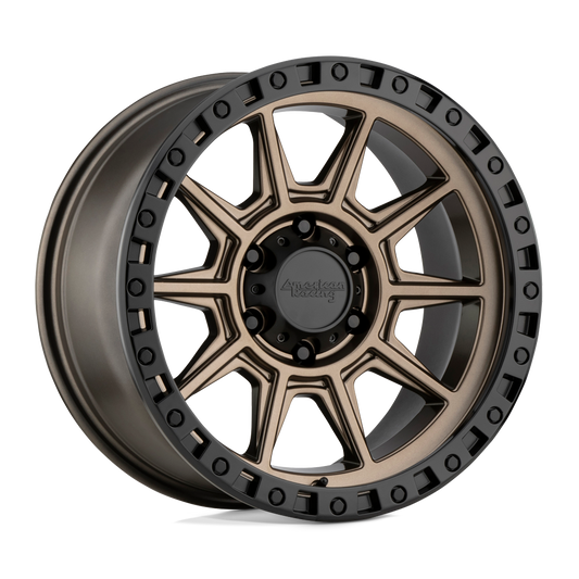 American Racing AR202 MATTE BRONZE BLACK LIP