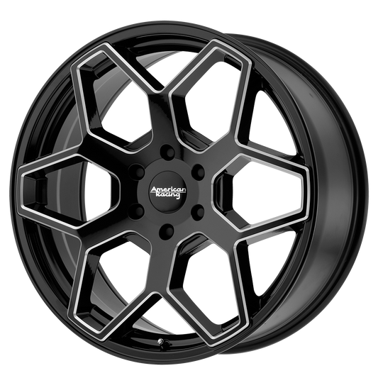 American Racing AR916 GLOSS BLACK MILLED