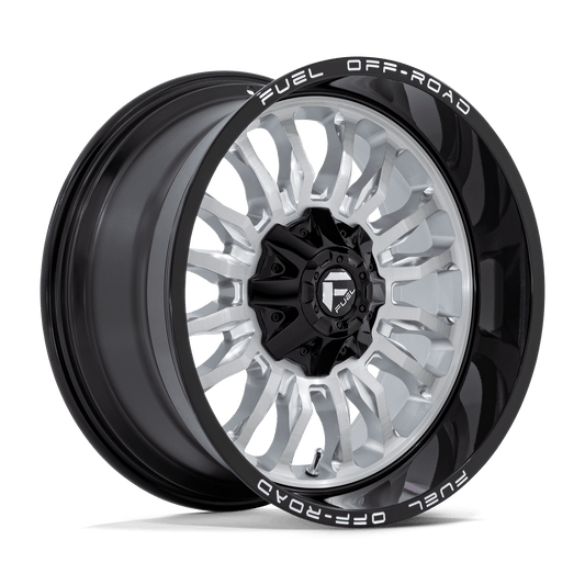Fuel D798 ARC SILVER BRUSHED FACE WITH MILLED BLACK LIP