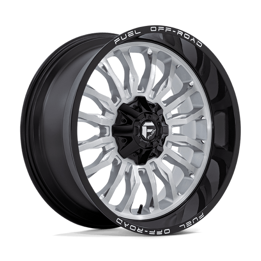 Fuel D798 ARC SILVER BRUSHED FACE WITH MILLED BLACK LIP