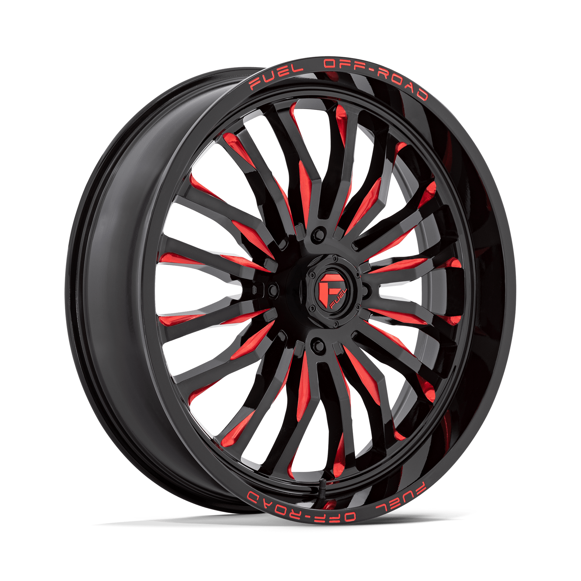 Fuel UTV D822 ARC UTV GLOSS BLACK MILLED RED