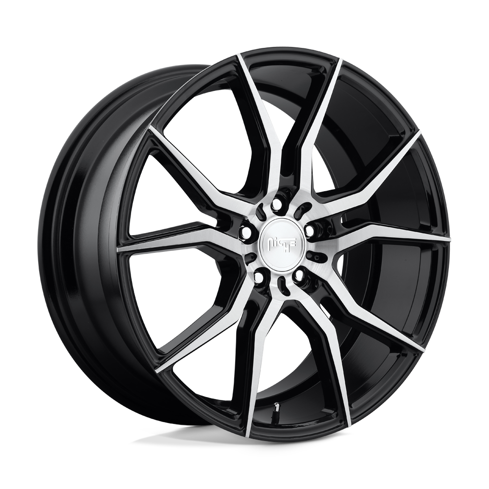 Niche 1PC M166 ASCARI GLOSS BLACK BRUSHED
