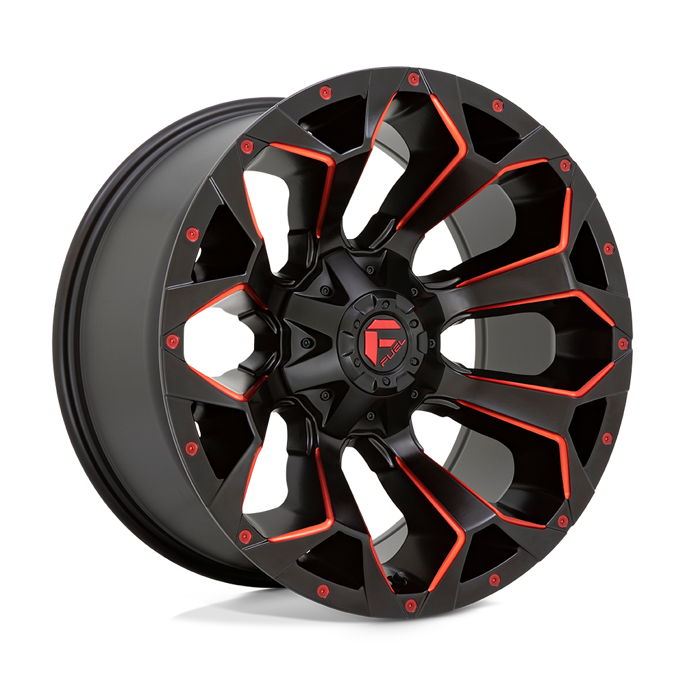 Fuel D787 ASSAULT MATTE BLACK RED MILLED