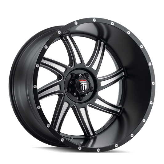 AMERICAN TRUXX VORTEX SATIN BLACK MILLED