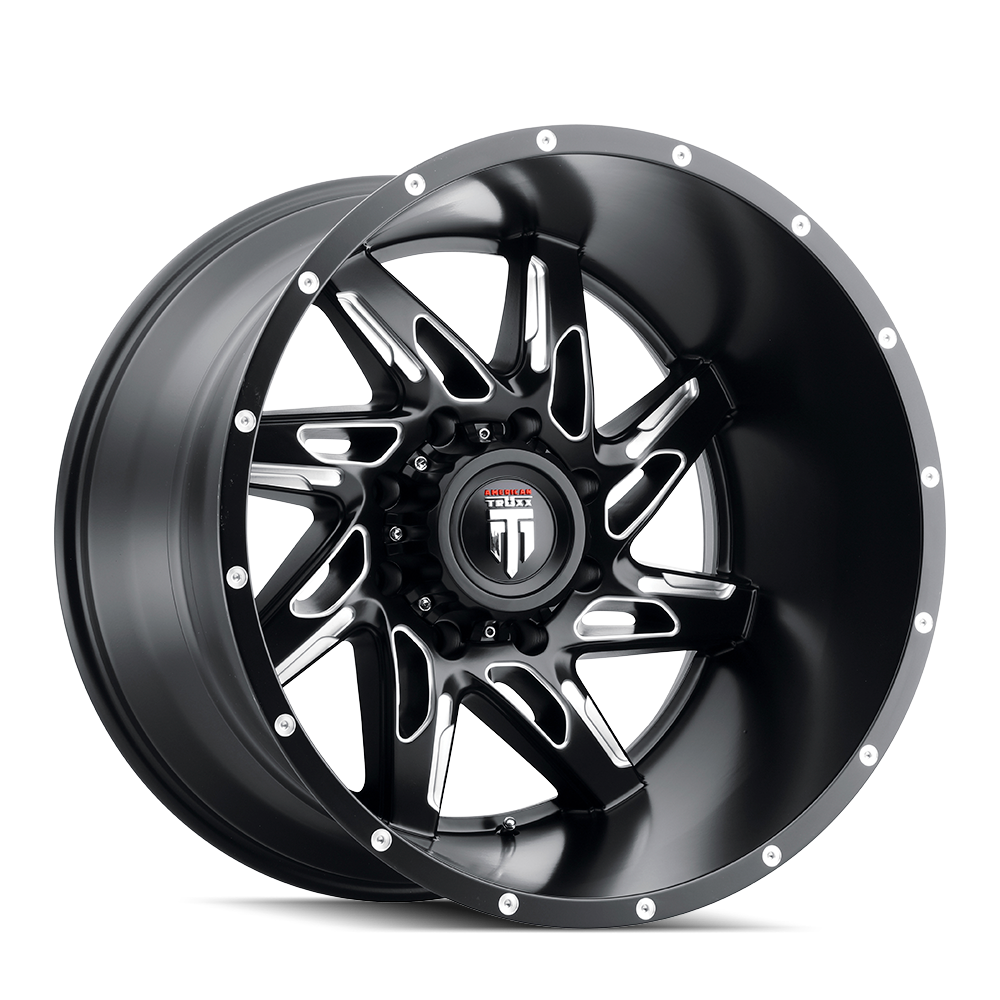 AMERICAN TRUXX SPYDER SATIN BLACK MILLED