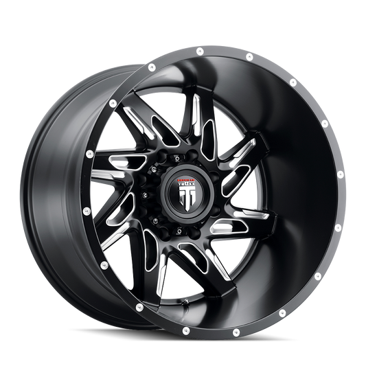 AMERICAN TRUXX SPYDER SATIN BLACK MILLED