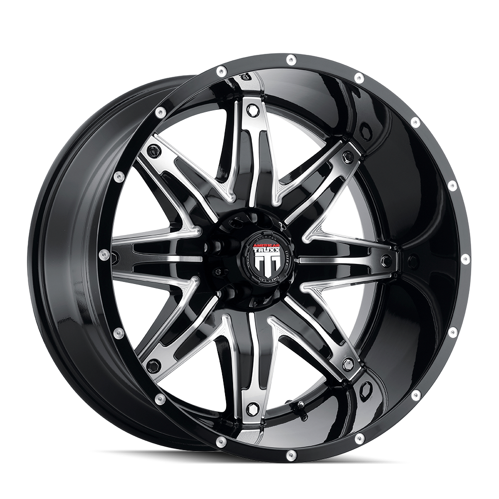 AMERICAN TRUXX LONESTAR GLOSS BLACK MACHINED