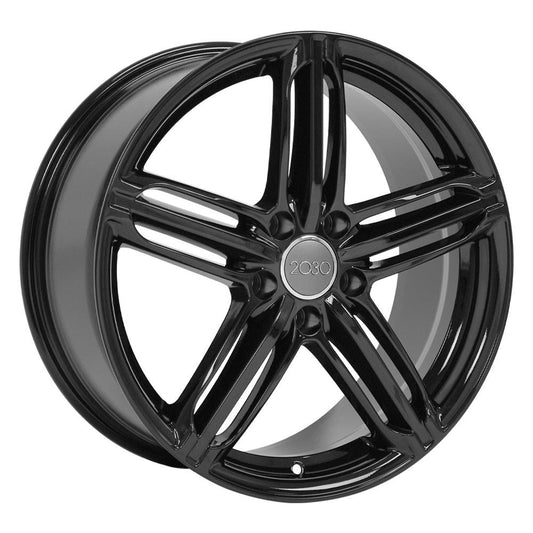 OE WHEELS AU12 18x8 5X112 45 GLOSS BLACK