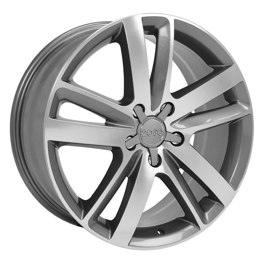 OE WHEELS AU20 20x9 5X130 60 GUNMETAL MACHINED