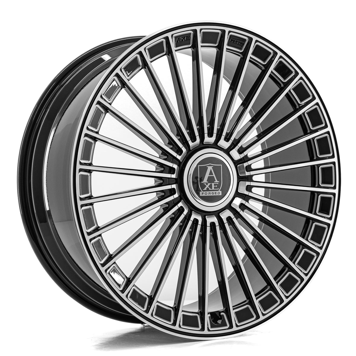 Axe FF4-Forged Custom Wheel Black and Polished Face