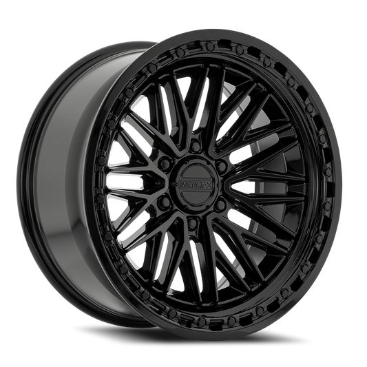 Metal-FX Alpha Truck Wheel Glossy Black
