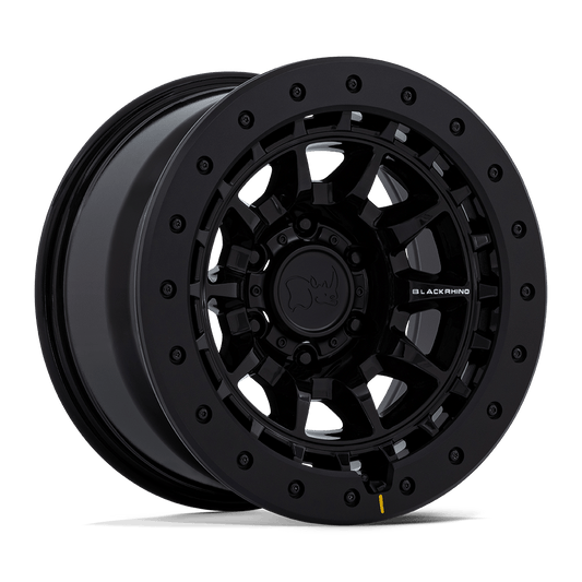 Black Rhino Hard Alloys BR016 TUSK GLOSS BLACK W/ BLACK ROCK GUARD