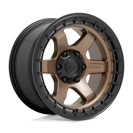 Fuel D751 BLOCK MATTE BRONZE WITH BLACK RING