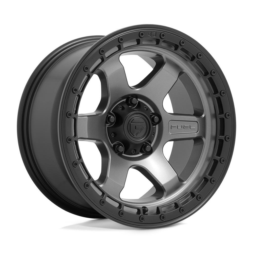 Fuel D752 BLOCK MATTE GUNMETAL WITH BLACK RING