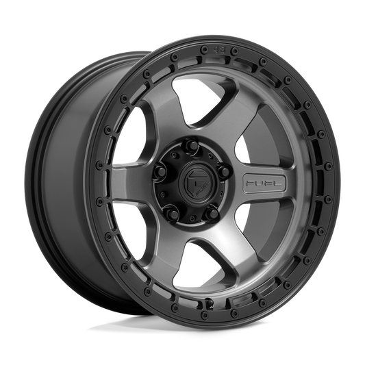 Fuel D752 BLOCK MATTE GUNMETAL WITH BLACK RING