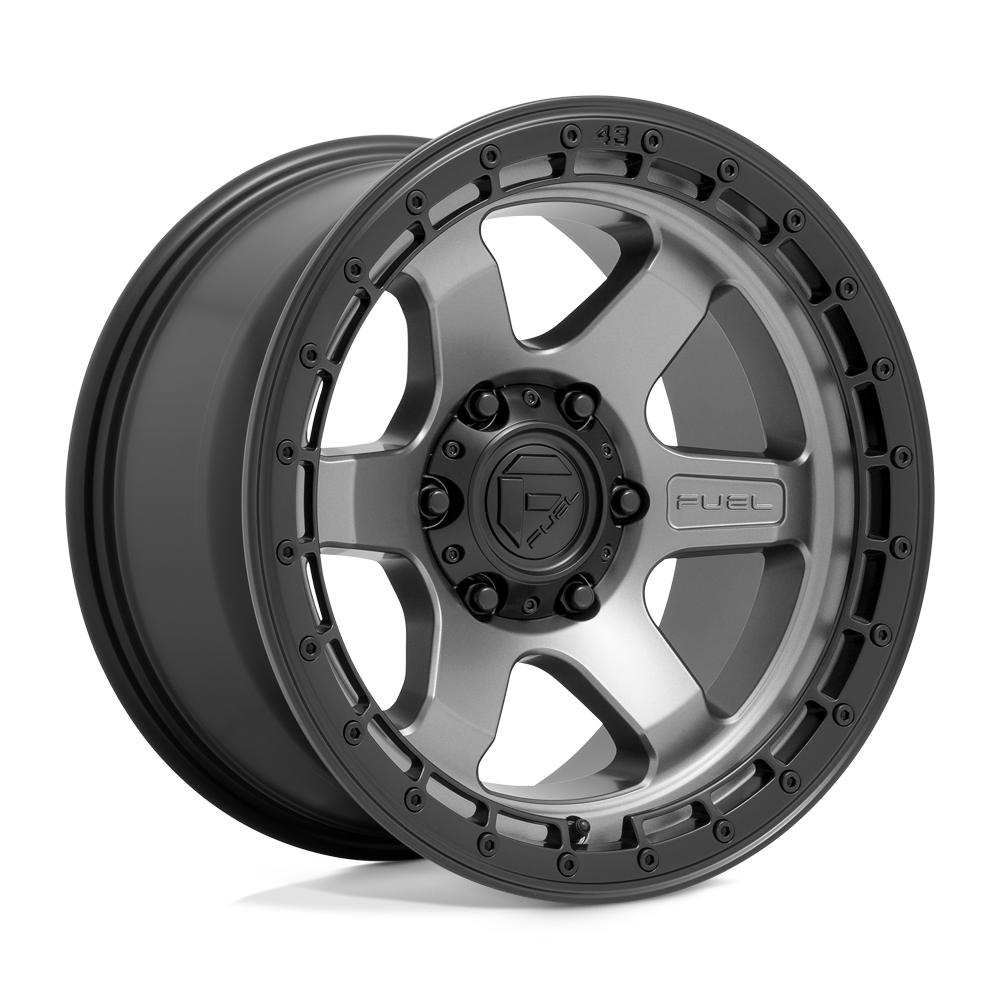 Fuel D752 BLOCK MATTE GUNMETAL WITH BLACK RING